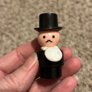 Vintage Fisher-Price little people play, family, ringmaster, tuxedo man